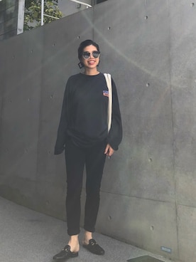 「GUCCI（グッチ）のアイテム（シューズ）」を使った、naaaamiさん（レディース・158cm）の秋コーディネート