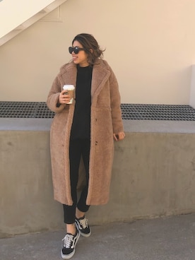 「My shawty（ﾏｲｼｬｳﾃｨｰ）のアイテム（その他アウター）」を使った、naaaamiさん（レディース・158cm）の冬コーディネート