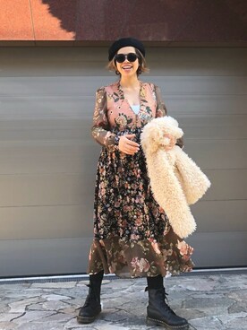 「FEMIND TOKYO（フェマイントウキョウ）のアイテム」を使った、naaaamiさん（レディース・158cm）の冬コーディネート