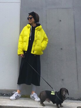「Ray BEAMS（レイビームス）のアイテム（ジャケット/アウター）」を使った、naaaamiさん（レディース・158cm）の冬コーディネート