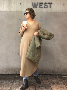 「BASE（ベース）のアイテム」を使った、naaaamiさん（レディース・158cm）の春コーディネート