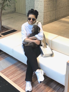 「BASE（ベース）のアイテム」を使った、naaaamiさん（レディース・158cm）の春コーディネート