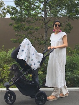 「RED CHOP WORKS（レッドチョップワークス）のアイテム（ワンピース/ドレス）」を使った、naaaamiさん（レディース・158cm）の夏コーディネート