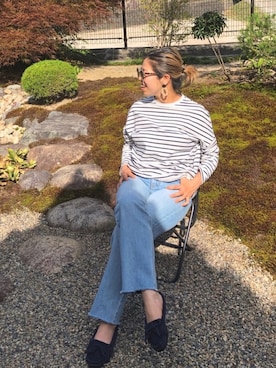「Minnetonka（ミネトンカ）のアイテム」を使った、naaaamiさん（レディース・158cm）の夏コーディネート