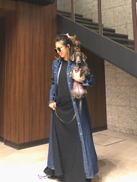 「RED CHOP WORKS（レッドチョップワークス）のアイテム（ワンピース/ドレス）」を使った、naaaamiさん（レディース・158cm）の秋コーディネート
