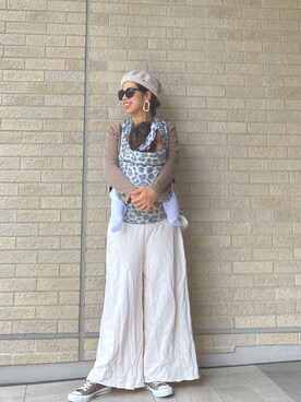 「CONVERSE（コンバース）の＜CONVERSE（コンバース）＞ALL STAR オールスター スニーカー ◆（スニーカー）」を使った、naaaamiさん（レディース・158cm）の秋コーディネート