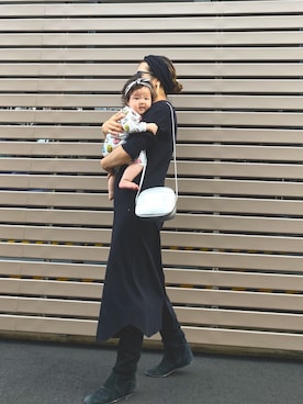 「アイテム（ヘアアクセサリー、ブルー系）」を使った、naaaamiさん（レディース・158cm）の秋コーディネート