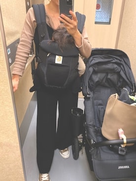 「RED CHOP WORKS（レッドチョップワークス）のアイテム（オールインワン・サロペット）」を使った、naaaamiさん（レディース・158cm）の秋コーディネート