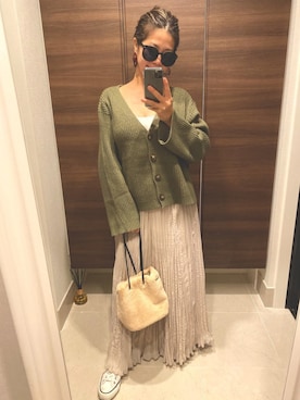 「RED CHOP WORKS（レッドチョップワークス）のアイテム（ジャケット/アウター）」を使った、naaaamiさん（レディース・158cm）の秋コーディネート