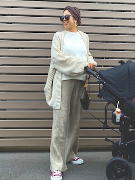 「RED CHOP WORKS（レッドチョップワークス）のアイテム（ワンピース/ドレス）」を使った、naaaamiさん（レディース・158cm）の秋コーディネート