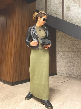 「RED CHOP WORKS（レッドチョップワークス）のアイテム（ジャケット/アウター）」を使った、naaaamiさん（レディース・158cm）の秋コーディネート
