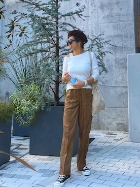 「MODE ROBE（モードローブ）のアイテム」を使った、naaaamiさん（レディース・158cm）の秋コーディネート