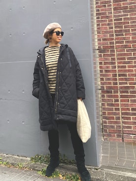 「MODE ROBE（モードローブ）のアイテム（その他アウター）」を使った、naaaamiさん（レディース・158cm）の秋コーディネート