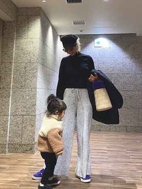 「URBAN RESEARCH Sonny Label（アーバンリサーチサニーレーベル）のアイテム（パンツ）」を使った、naaaamiさん（レディース・158cm）の冬コーディネート