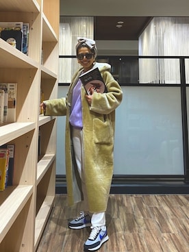 「ヘアバンド」｜「アイテム（セットアップ）」を使った、naaaamiさん（レディース・158cm）の冬コーディネート