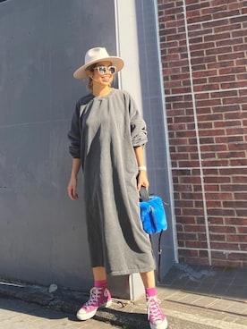 「BASE（ベース）のアイテム」を使った、naaaamiさん（レディース・158cm）の冬コーディネート