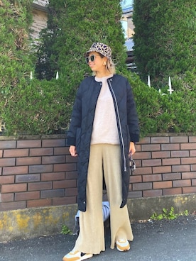 「ナイキスニーカー」｜「アイテム（その他アウター）」を使った、naaaamiさん（レディース・158cm）の冬コーディネート