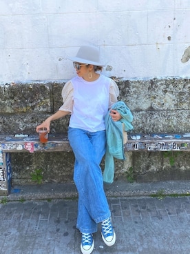 「URBAN RESEARCH Sonny Label（アーバンリサーチサニーレーベル）のアイテム（パンツ）」を使った、naaaamiさん（レディース・158cm）の春コーディネート