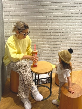 「アイテム（バレッタ/ヘアクリップ、オレンジ系）」を使った、naaaamiさん（レディース・158cm）の春コーディネート