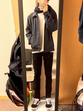 「アイテム（マフラー）」を使った、RAYさん（メンズ・165cm）の秋コーディネート