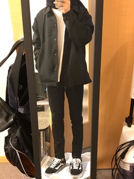 「アイテム（マフラー）」を使った、RAYさん（メンズ・165cm）の冬コーディネート