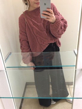 「ファー巾着」｜chiiiiiiichanさん（レディース・150cm）の冬コーディネート