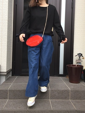 「リップ」｜「アイテム（その他）」を使った、chiiiiiiichanさん（レディース・150cm）の冬コーディネート