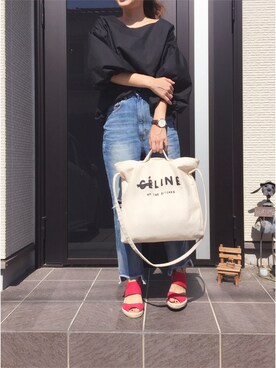 「バルーンスリーブ」｜chiiiiiiichanさん（レディース・150cm）の夏コーディネート