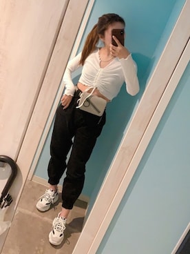 「CHARLES & KEITH（チャールズ & キース）のアイテム（その他）」を使った、nana☻さん（レディース・163cm）の春コーディネート