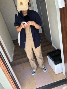 「Carhartt（カーハート）のカーハート ストラップバックキャップ ODESSA  CHARHARTT（キャップ）」を使った、みゆきさん（レディース・156cm）の秋コーディネート