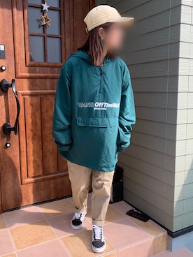 「Carhartt（カーハート）のカーハート ストラップバックキャップ ODESSA  CHARHARTT（キャップ）」を使った、みゆきさん（レディース・156cm）の秋コーディネート