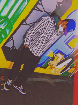 「アイテム（パーカー、グリーン系）」を使った、sakura071799さん（メンズ・178cm）の春コーディネート