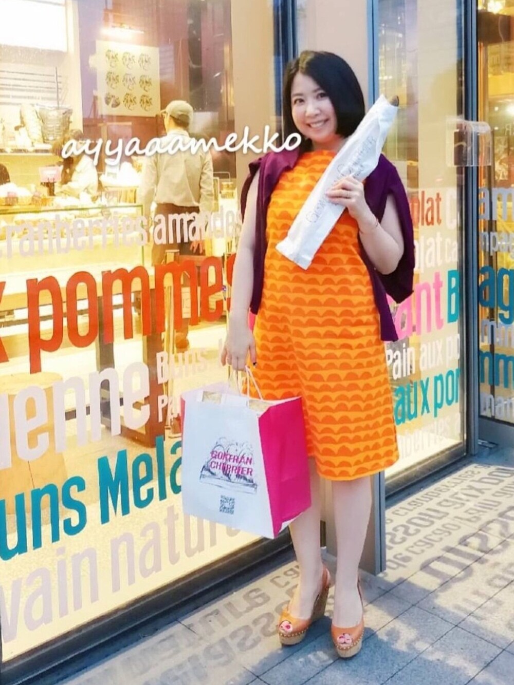 「Gontran Cherrier、marimekko、マリメッコ、marimekkoPAPAJO、マリメッコワンピース、ワンピース、Christian Louboutin、クリスチャンルブタン、Hangzhou」｜「Christian Louboutinのアイテム（シューズ、ブラウン系）」を使った、ayyaaamekkoさん（レディース・150cm）の夏コーディネートの1枚目の写真