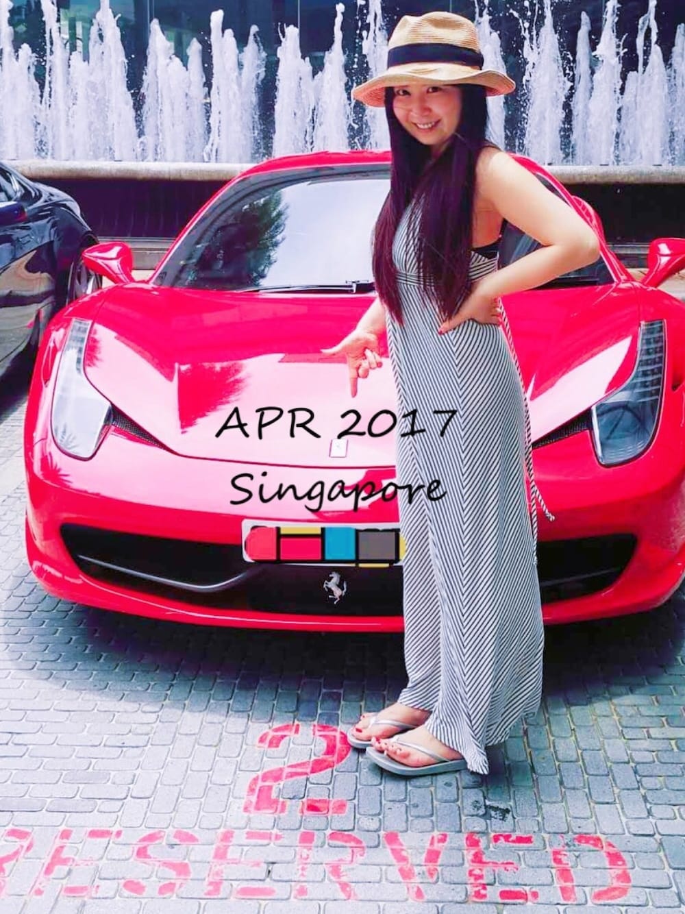 「Lani、マキシ丈ワンピース、マキシワンピ、マキシ丈、CA4LA、ビーサン、清明節2017はシンガポール旅行へ、Singapore、シンガポール」｜「LANIのアイテム（ワンピース/ドレス、ホワイト系）」を使った、ayyaaamekkoさん（レディース・150cm）の夏コーディネートの1枚目の写真