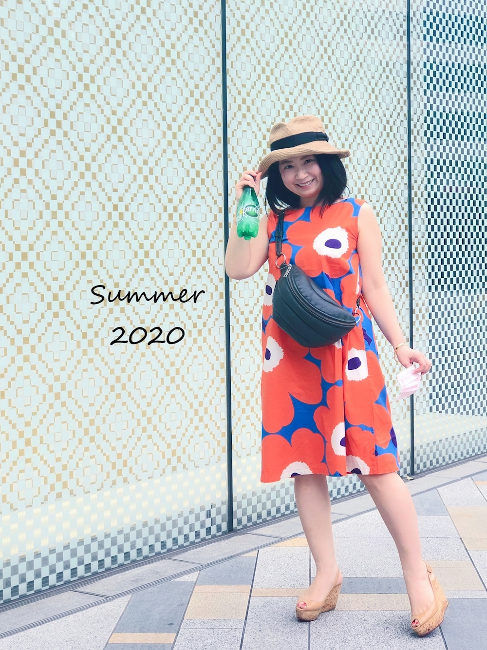 「marimekko」｜「Christian Louboutinのアイテム（サンダル、ベージュ系）」を使った、ayyaaamekkoさん（レディース・150cm）の夏コーディネートの1枚目の写真