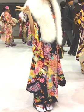 mizukiさんの（kimono | キモノ）を使ったコーディネート