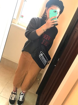 「Chico（チコ）のアイテム（サロペット/オーバーオール）」を使った、ma_kiさん（レディース・158cm）の秋コーディネート