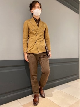 「アイテム（アナログ腕時計）」を使った、matsudaさん（メンズ・175cm）の秋コーディネート