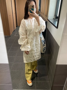 「ミニワンピ」｜a y aさん（レディース・146cm）の夏コーディネート