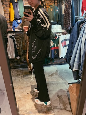 「DIESEL（ディーゼル）のアイテム（ノーカラージャケット）」を使った、hinakonaさん（レディース・161cm）の春コーディネート
