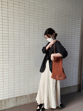「BEAMS（ビームス）のアイテム（リング）」を使った、hinakonaさん（レディース・161cm）の夏コーディネート