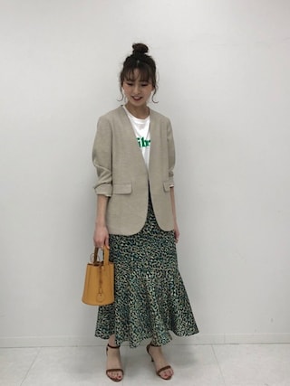 Spick & Span スピック&スパン リネンライクカラーレスジャケット Spick & Span（スピックアンドスパン）の「リネンライクカラー