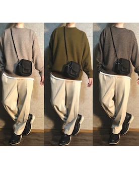 「UNIQLO（ユニクロ）の50色ソックス（消臭機能付き）（ソックス/靴下）」を使った、ちひ@インスタ相互フォロバ＊さん（メンズ・170cm）の秋コーディネート