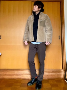 「UNIQLO（ユニクロ）の50色ソックス（消臭機能付き）（ソックス/靴下）」を使った、daitoさん（メンズ・172cm）の冬コーディネート
