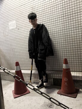 「KEN KIKUCHI（ケン キクチ）のアイテム」を使った、Zi Chen Huangさん（メンズ・186cm）の春コーディネート