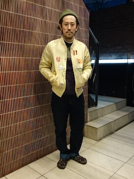 naouさん（メンズ・182cm）の冬コーディネート