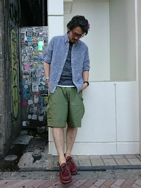 naouさん（メンズ・182cm）の夏コーディネート