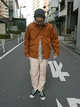 「アイテム（ブルゾン）」を使った、naouさん（メンズ・182cm・30代）の冬コーディネート