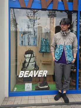 「and wander（アンドワンダー）のアイテム（パンツ）」を使った、naouさん（メンズ・182cm）の春コーディネート
