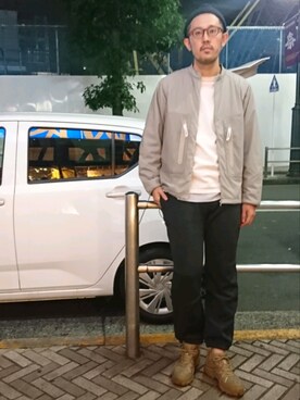 「アイテム（ブルゾン）」を使った、naouさん（メンズ・182cm・30代）の秋コーディネート
